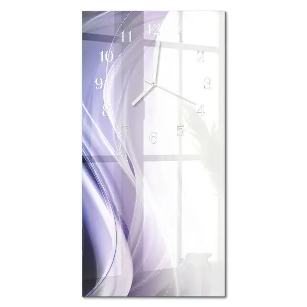Horloge murale en verre rectangulaire Abstraction