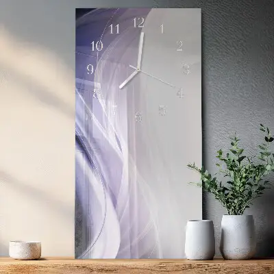 Horloge murale en verre rectangulaire Abstraction