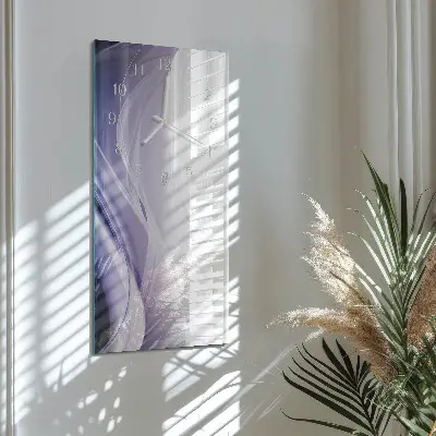 Horloge murale en verre rectangulaire Abstraction