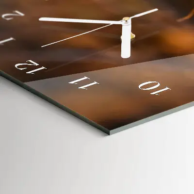 Horloge murale en verre rectangulaire Automne
