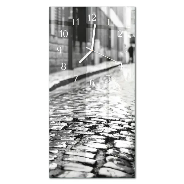Horloge murale en verre rectangulaire Itinéraire