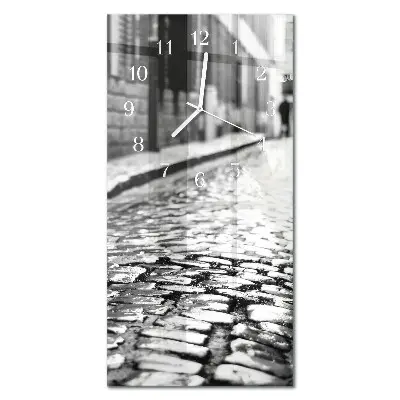 Horloge murale en verre rectangulaire Itinéraire