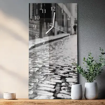 Horloge murale en verre rectangulaire Itinéraire