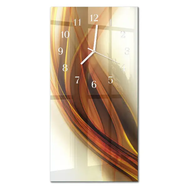 Horloge murale en verre rectangulaire Abstraction