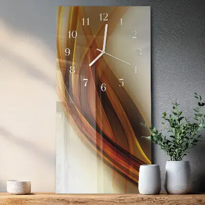 Horloge murale en verre rectangulaire Abstraction