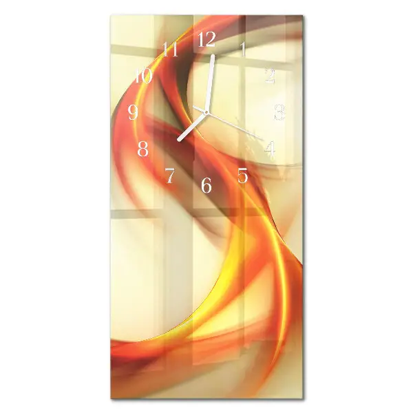 Horloge murale en verre rectangulaire Abstraction