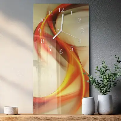 Horloge murale en verre rectangulaire Abstraction