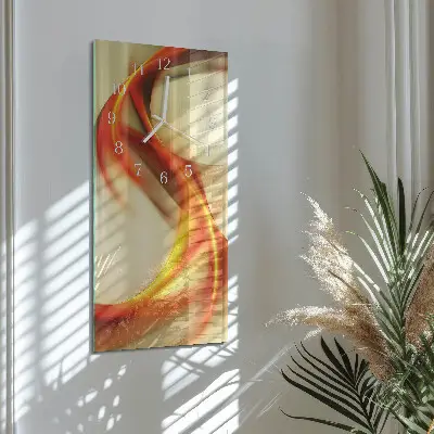 Horloge murale en verre rectangulaire Abstraction