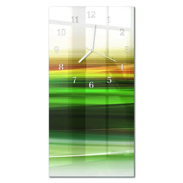 Horloge murale en verre rectangulaire Abstraction