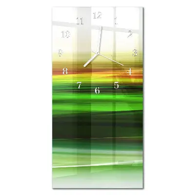 Horloge murale en verre rectangulaire Abstraction