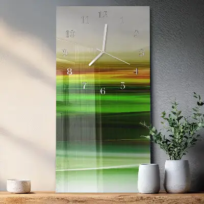 Horloge murale en verre rectangulaire Abstraction