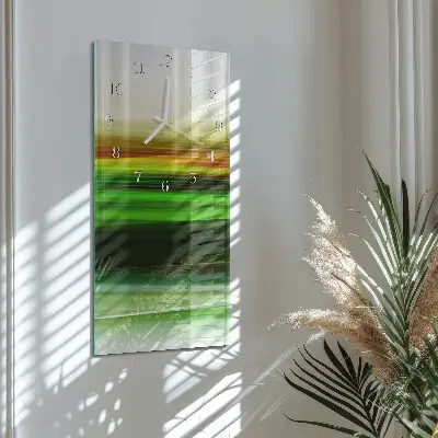 Horloge murale en verre rectangulaire Abstraction
