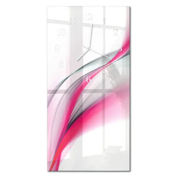 Horloge murale en verre rectangulaire Abstraction