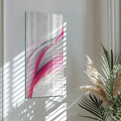 Horloge murale en verre rectangulaire Abstraction