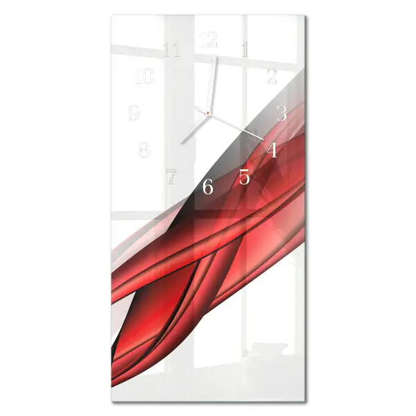 Horloge murale en verre rectangulaire Abstraction