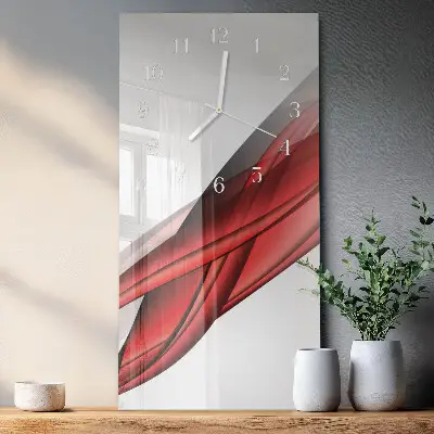 Horloge murale en verre rectangulaire Abstraction