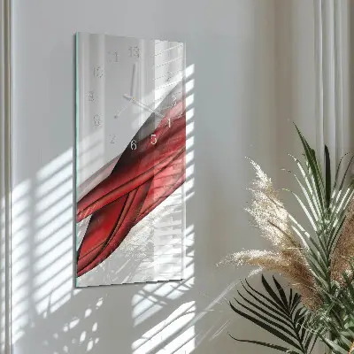 Horloge murale en verre rectangulaire Abstraction