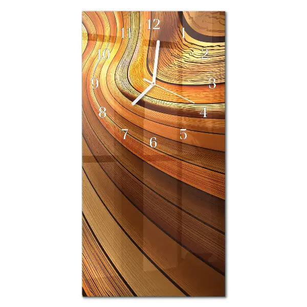 Horloge murale en verre rectangulaire Abstraction