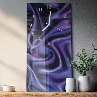 Horloge murale en verre rectangulaire Velours