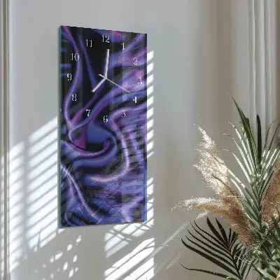 Horloge murale en verre rectangulaire Velours