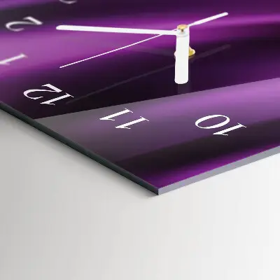 Horloge murale en verre rectangulaire Abstraction