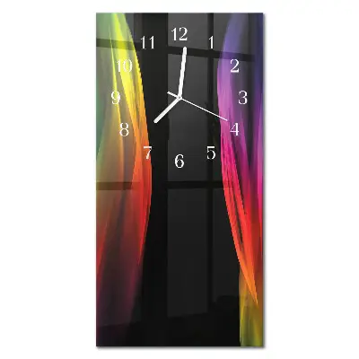 Horloge murale en verre rectangulaire Abstraction