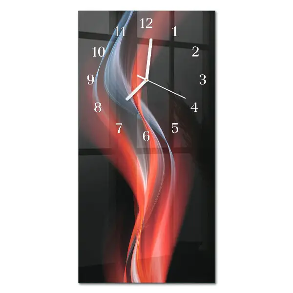 Horloge murale en verre rectangulaire Abstraction