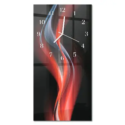 Horloge murale en verre rectangulaire Abstraction