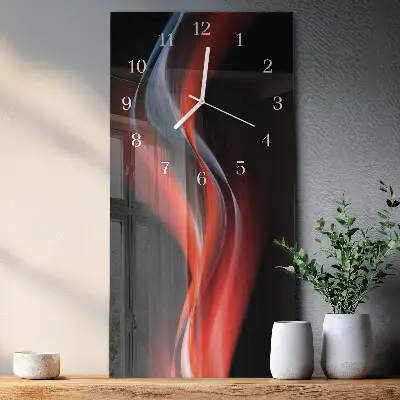 Horloge murale en verre rectangulaire Abstraction