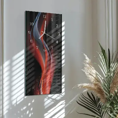 Horloge murale en verre rectangulaire Abstraction