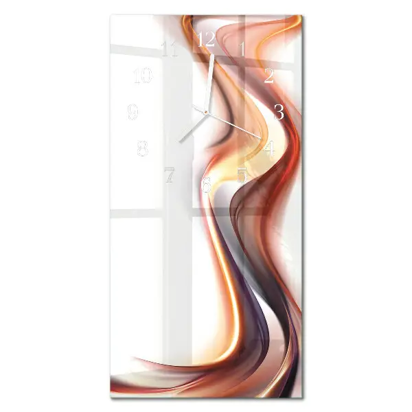 Horloge murale en verre rectangulaire Abstraction