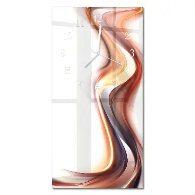 Horloge murale en verre rectangulaire Abstraction
