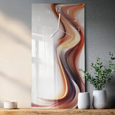 Horloge murale en verre rectangulaire Abstraction