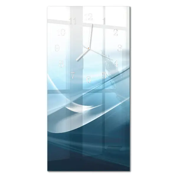 Horloge murale en verre rectangulaire Abstraction