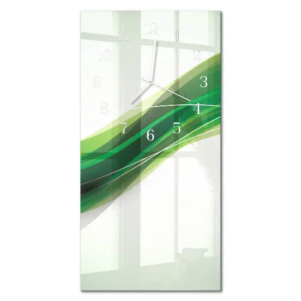 Horloge murale en verre rectangulaire Abstraction