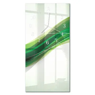 Horloge murale en verre rectangulaire Abstraction