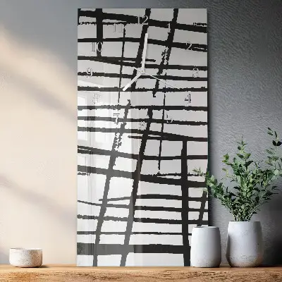 Horloge murale en verre rectangulaire Modèle