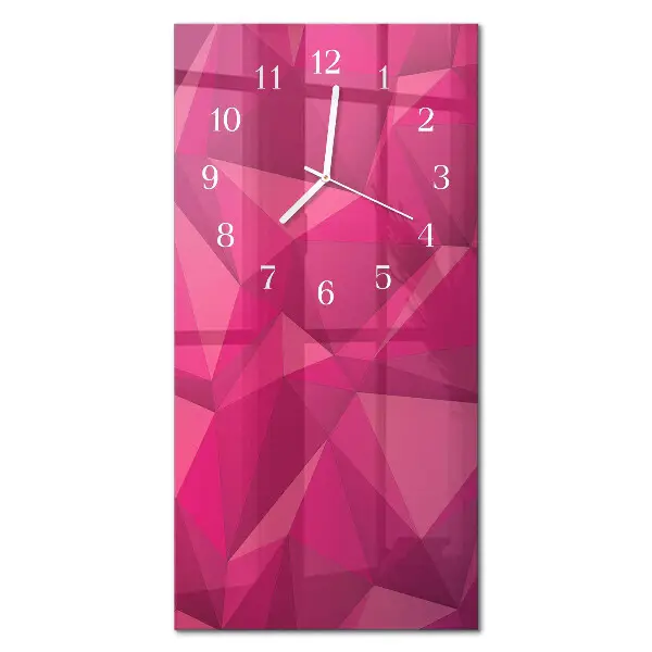Horloge murale en verre rectangulaire Abstraction