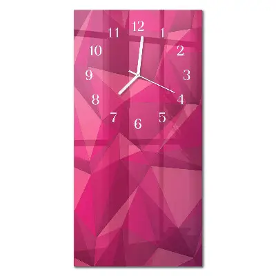 Horloge murale en verre rectangulaire Abstraction