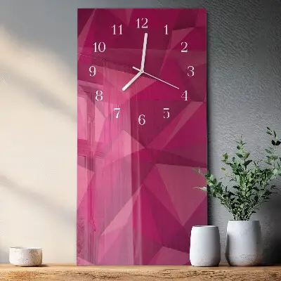 Horloge murale en verre rectangulaire Abstraction