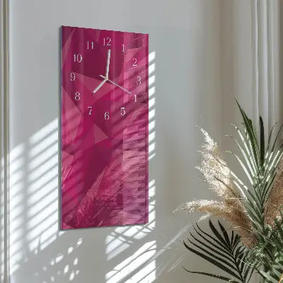 Horloge murale en verre rectangulaire Abstraction