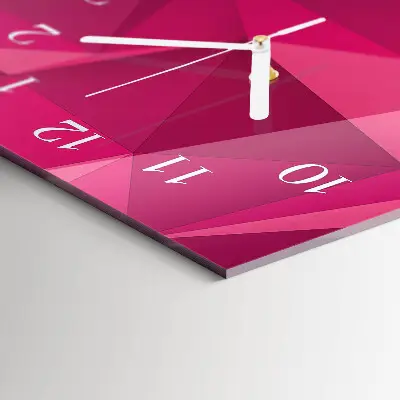 Horloge murale en verre rectangulaire Abstraction