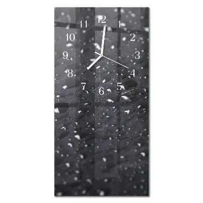 Horloge murale en verre rectangulaire Une goutte d'eau