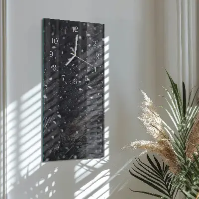 Horloge murale en verre rectangulaire Une goutte d'eau