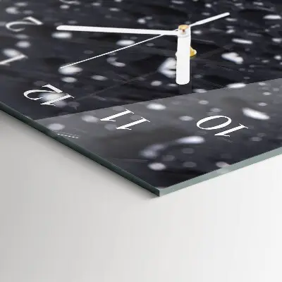 Horloge murale en verre rectangulaire Une goutte d'eau