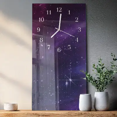 Horloge murale en verre rectangulaire Apparence