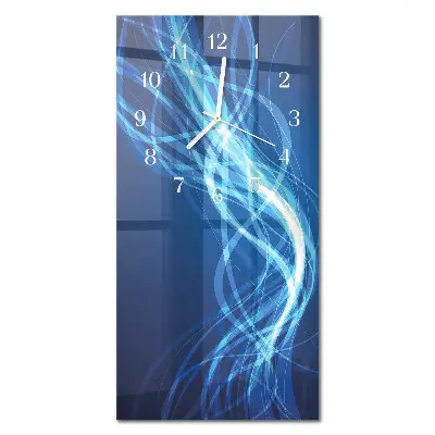 Horloge murale en verre rectangulaire Abstraction