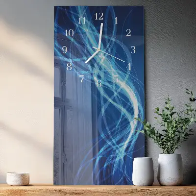 Horloge murale en verre rectangulaire Abstraction