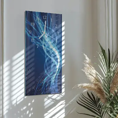 Horloge murale en verre rectangulaire Abstraction