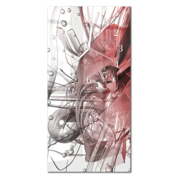 Horloge murale en verre rectangulaire Chaos